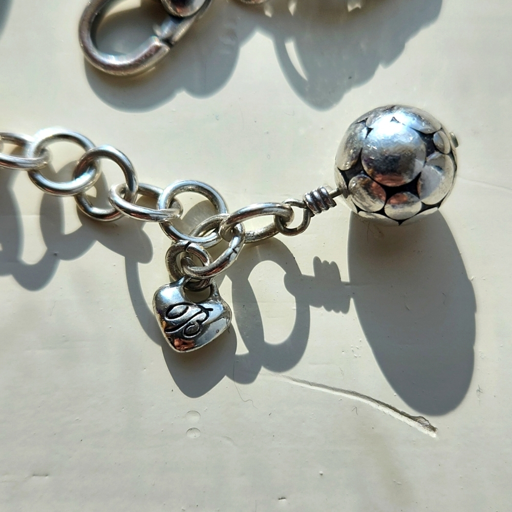 Brighton Silvertone Link Studded Bracelet - Picture 3 of 4